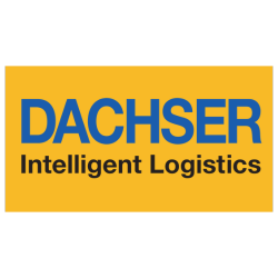 Dachser logo, Intelligent Logistics text below