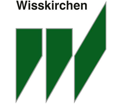 Wisskirchen logo with three green shapes