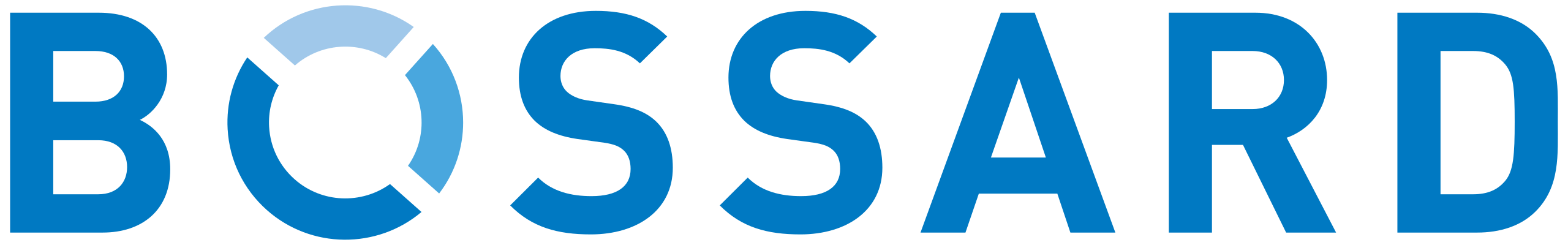 Bossard logo with blue text