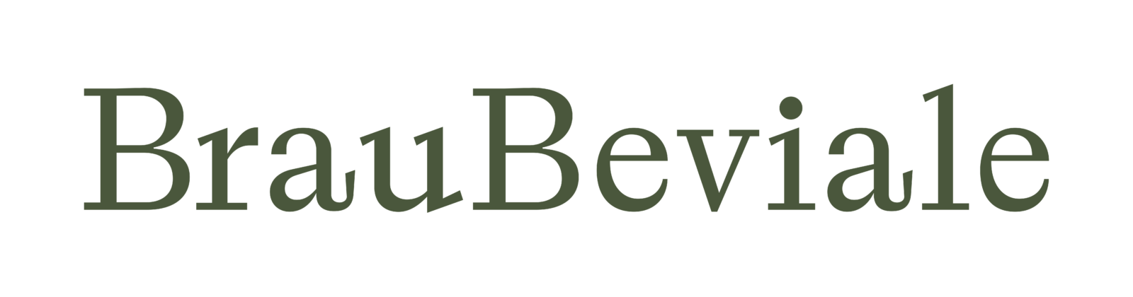 Oversized dark green cropped typography on white background