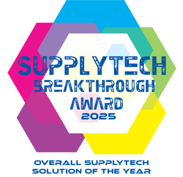 SupplyTech Breakthrough Award 2025 winner badge