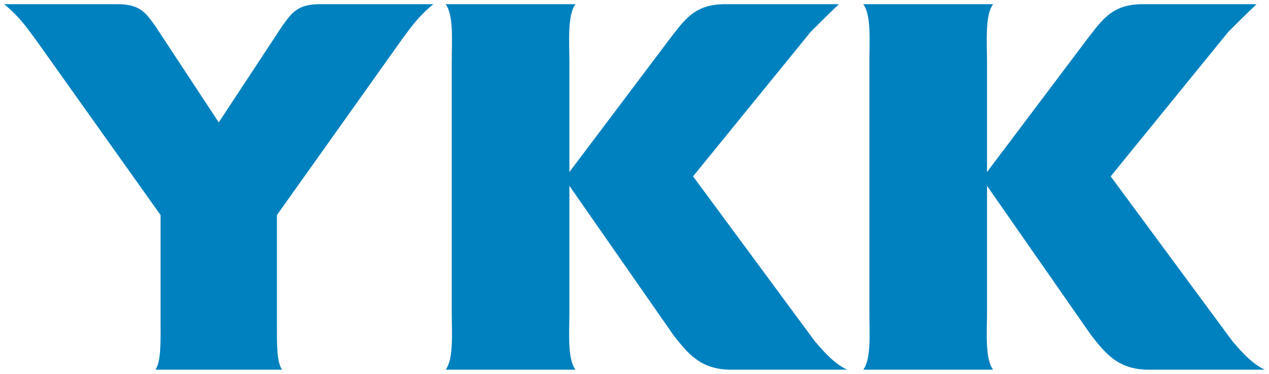 YKK logo in blue