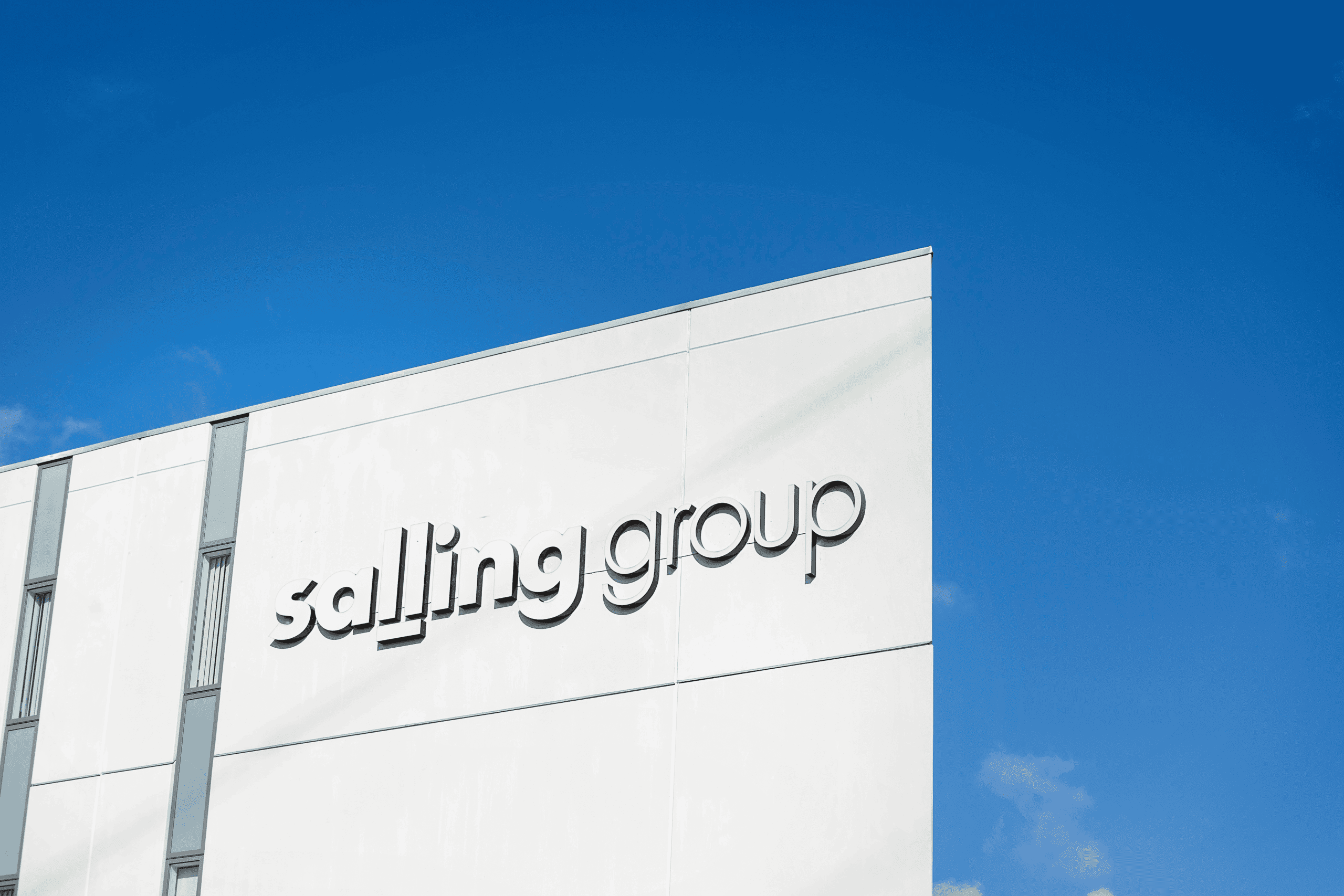 Salling Group building against blue sky